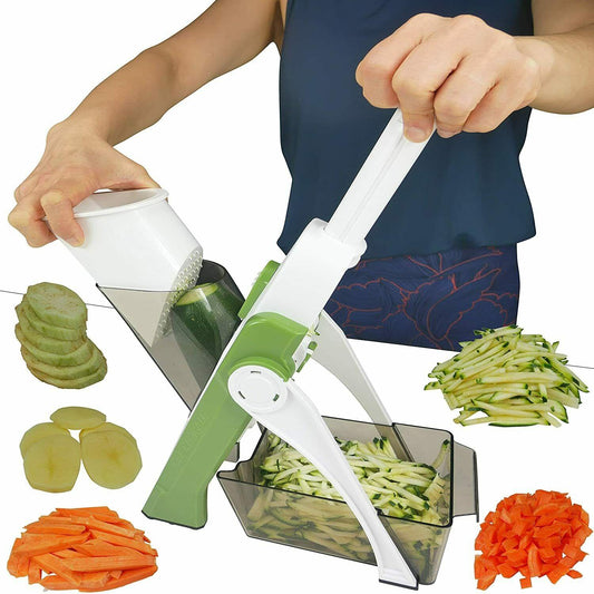 4 In 1 Vegetable Cutter Chopper Adjustable Multi-function Drum Cutter Vertical