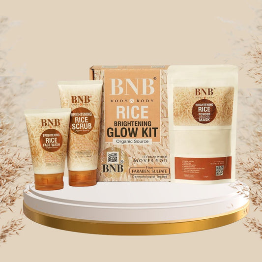 3 IN 1 Rice Extract Kit ( Face Wash, Scrub, Mask)